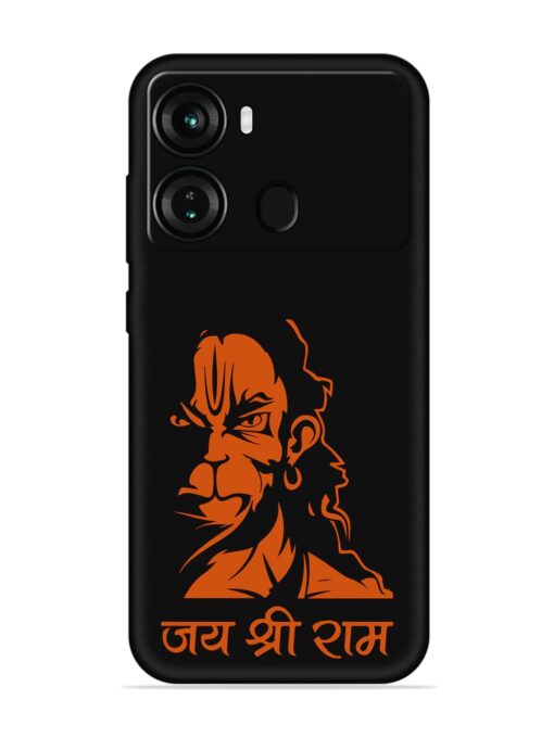 Angry Hanuman Embossed Soft Silicone Case for Itel P40 Zapvi