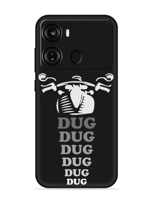 Dug Dug Dug Embossed Soft Silicone Case for Itel P40 Zapvi