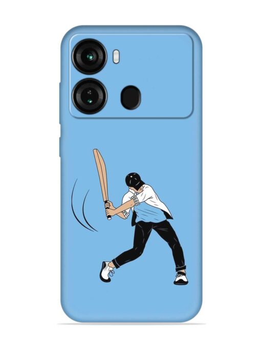 Cricket Gully Boy Embossed Soft Silicone Case for Itel P40 Zapvi