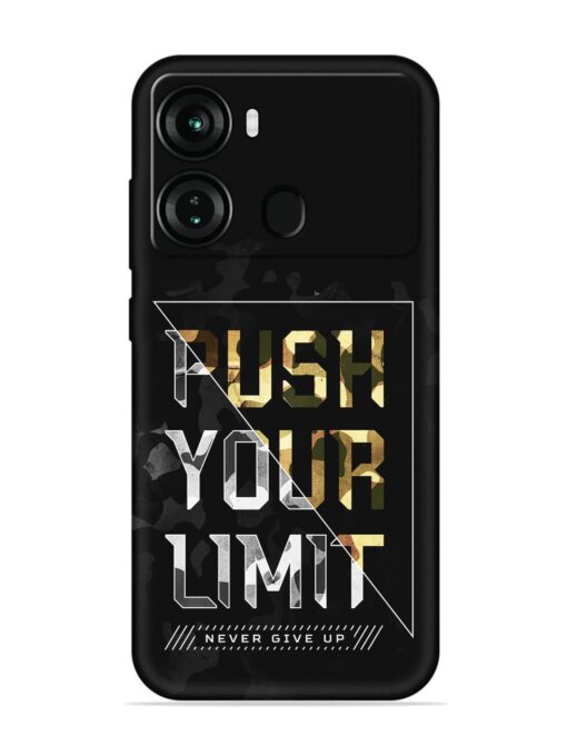 Push Your Limits Embossed Soft Silicone Case for Itel P40 Zapvi