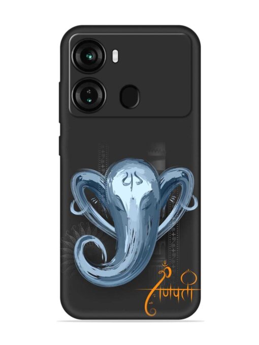 Illustration Lord Ganpati Embossed Soft Silicone Case for Itel P40 Zapvi