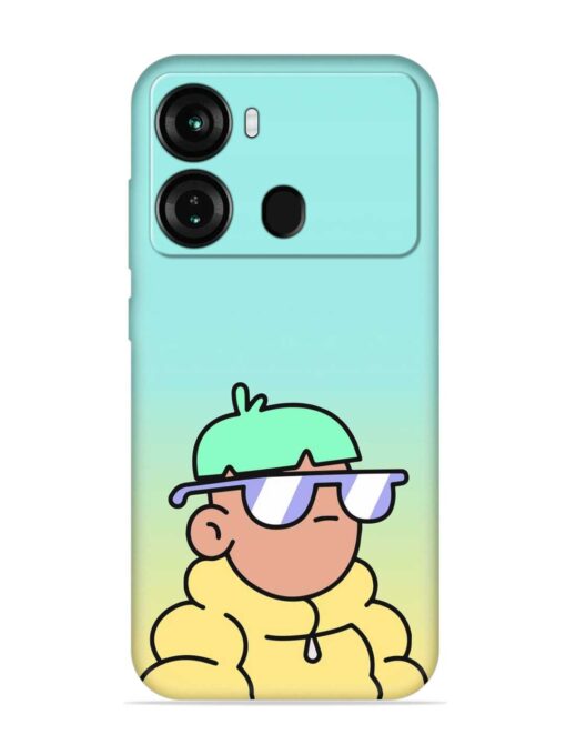 Doodles Cool Character Embossed Soft Silicone Case for Itel P40 Zapvi