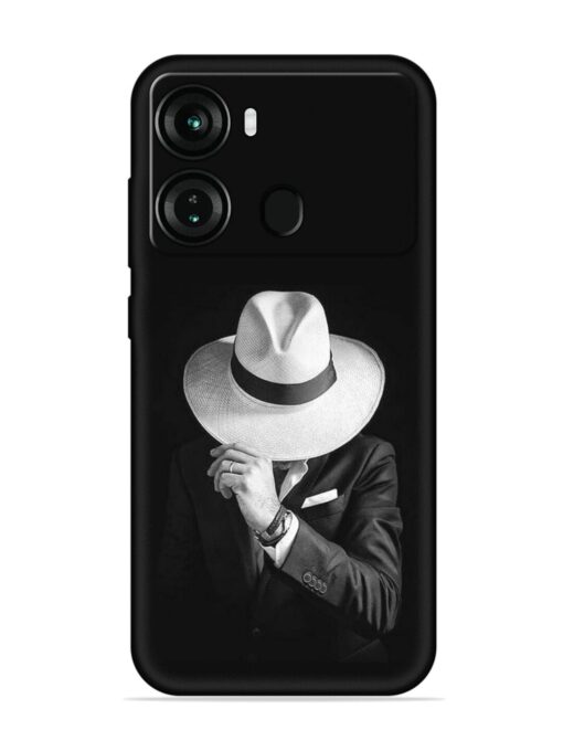 Men Under Hat Embossed Soft Silicone Case for Itel P40 Zapvi