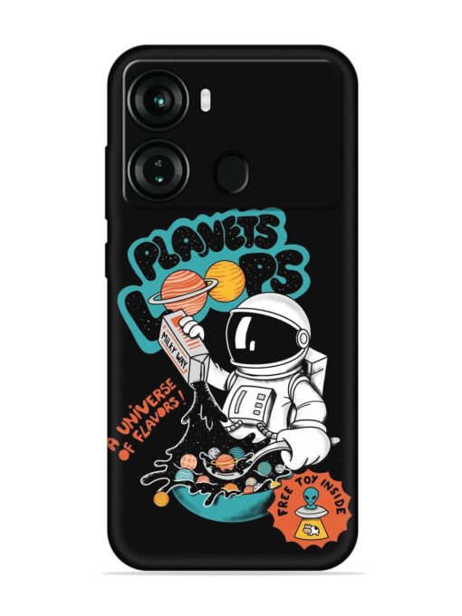 Planets Loop Embossed Soft Silicone Case for Itel P40 Zapvi