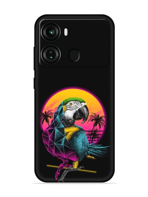 Rad Parrot Embossed Soft Silicone Case for Itel P40 Zapvi