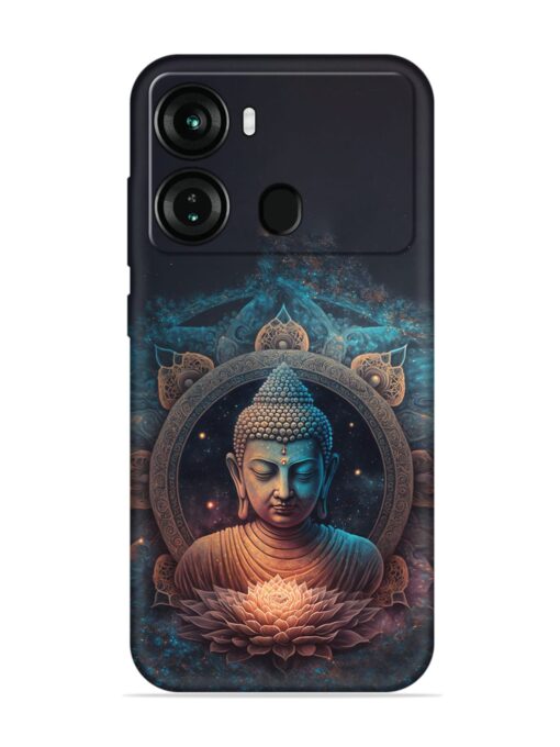 Gautam Buddha Embossed Soft Silicone Case for Itel P40 Zapvi