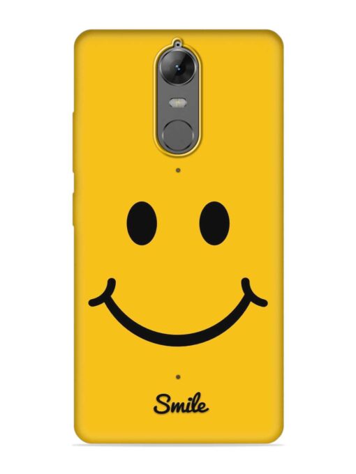 Yellow Smiley Embossed Soft Silicone Case for Lenovo K6 Note Zapvi