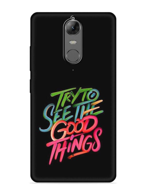 Try To See The Good Things Embossed Soft Silicone Case for Lenovo K6 Note Zapvi