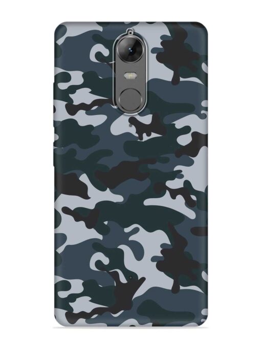 Dark Blue Army Military Art Embossed Soft Silicone Case for Lenovo K6 Note Zapvi