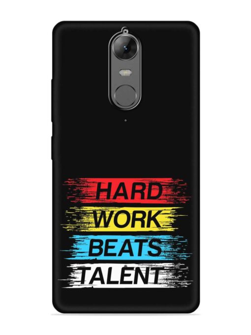 Hard Work Beats Embossed Soft Silicone Case for Lenovo K6 Note Zapvi