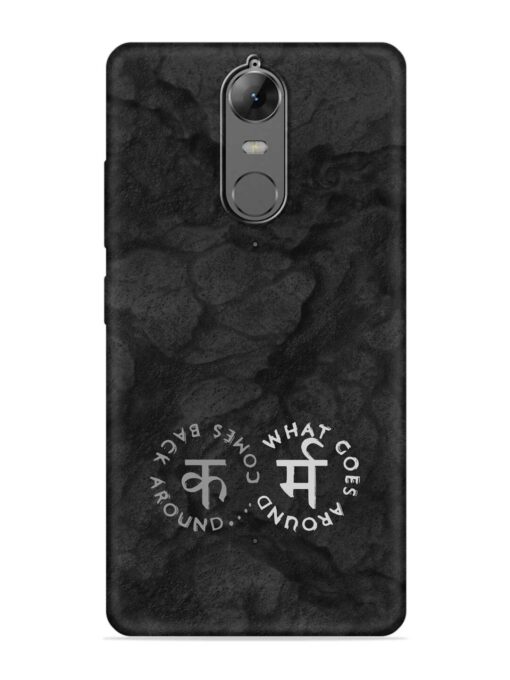 Karma Hindi Word Embossed Soft Silicone Case for Lenovo K6 Note Zapvi