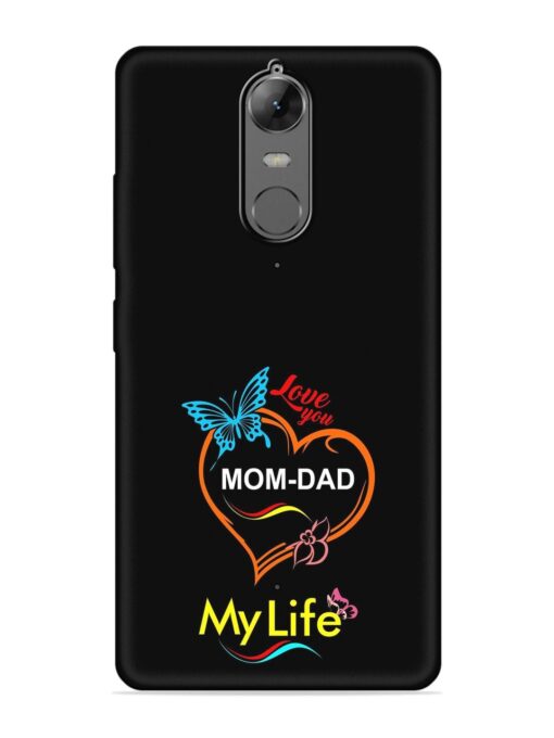 Love You Mom Dad Embossed Soft Silicone Case for Lenovo K6 Note Zapvi