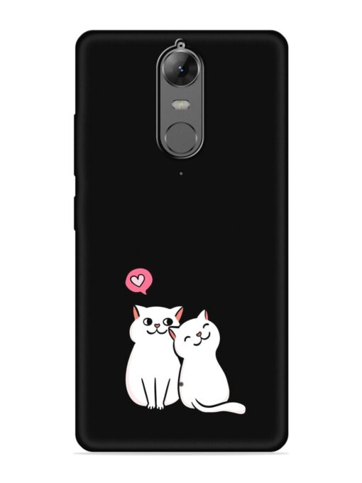 Cute Loving Cats Embossed Soft Silicone Case for Lenovo K6 Note Zapvi