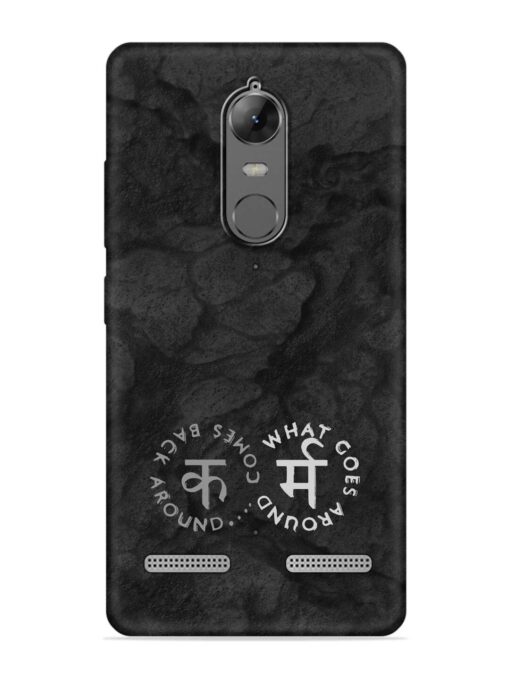 Karma Hindi Word Embossed Soft Silicone Case for Lenovo K6 Power Zapvi