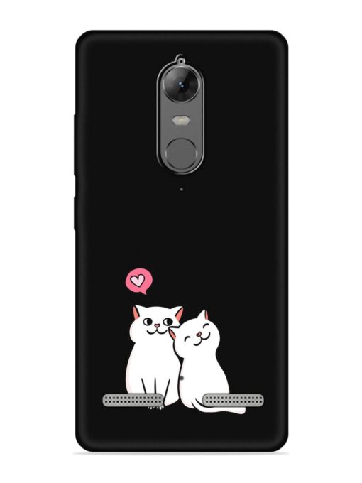 Cute Loving Cats Embossed Soft Silicone Case for Lenovo K6 Power Zapvi