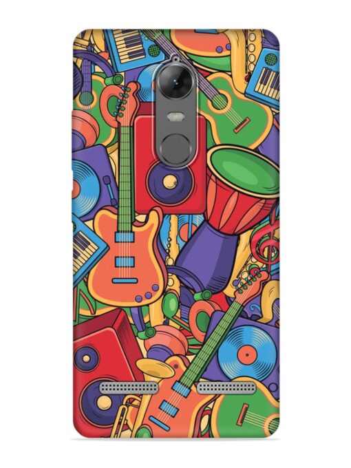 Colorful Music Art Embossed Soft Silicone Case for Lenovo K6 Power Zapvi