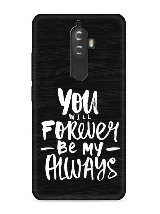 You Will Forever Embossed Soft Silicone Case for Lenovo K8 Plus Zapvi