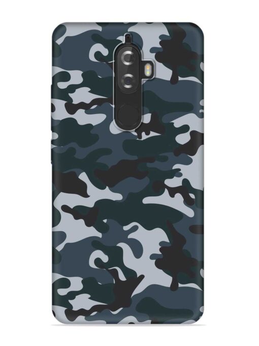 Dark Blue Army Military Art Embossed Soft Silicone Case for Lenovo K8 Plus Zapvi