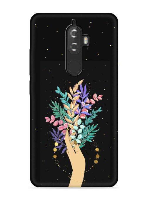 Flower On Hand Embossed Soft Silicone Case for Lenovo K8 Plus Zapvi