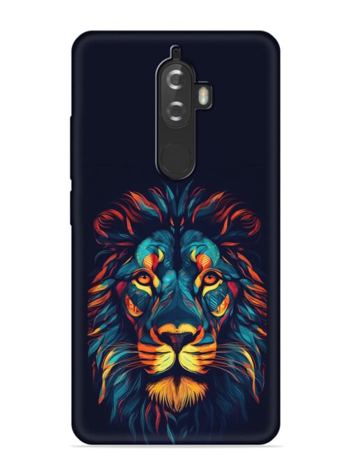 Colorful Lion Embossed Soft Silicone Case for Lenovo K8 Plus Zapvi