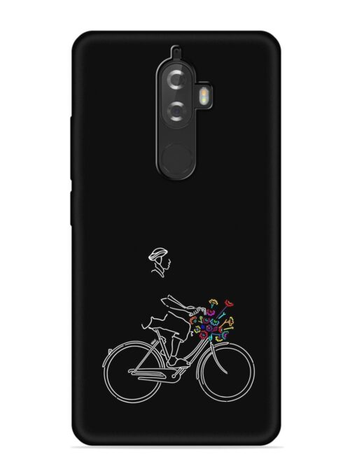 Minimalist Cycle Art Embossed Soft Silicone Case for Lenovo K8 Plus Zapvi