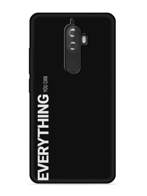 Everything You Can Embossed Soft Silicone Case for Lenovo K8 Plus Zapvi