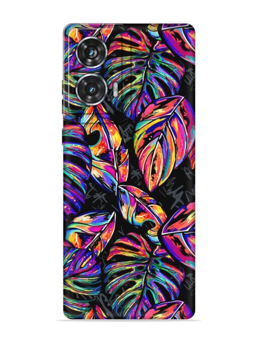 Tropical Seamless Vector Embossed Soft Silicone Case for Motorola Moto Edge 50 Fusion (5G) Zapvi