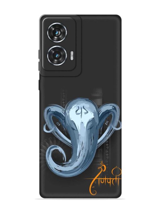 Illustration Lord Ganpati Embossed Soft Silicone Case for Motorola Moto Edge 50 Fusion (5G) Zapvi