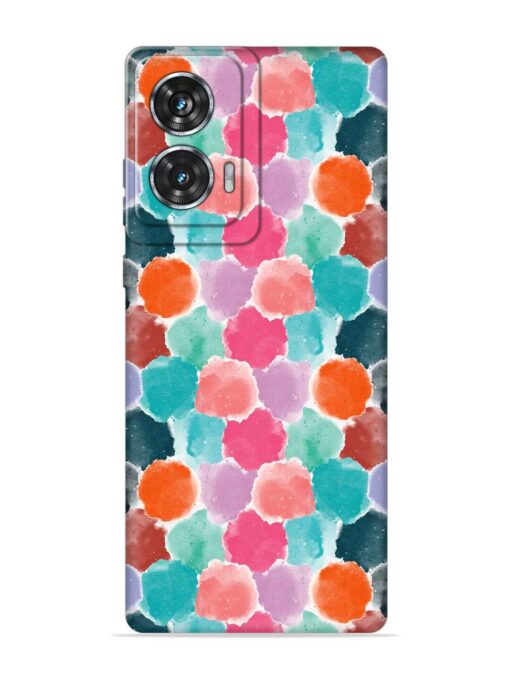 Colorful Seamless Pattern Embossed Soft Silicone Case for Motorola Moto Edge 50 Fusion (5G) Zapvi