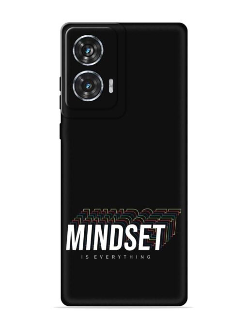 Mindset Everything Slogan Embossed Soft Silicone Case for Motorola Moto Edge 50 Fusion (5G) Zapvi