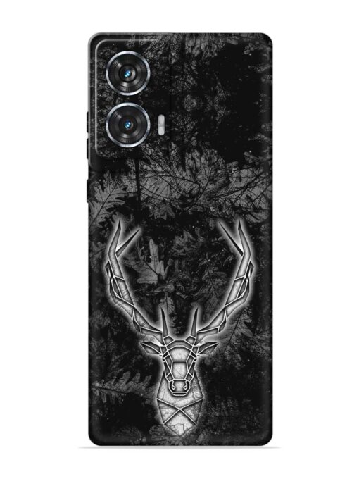 Ancient Deer Embossed Soft Silicone Case for Motorola Moto Edge 50 Fusion (5G) Zapvi