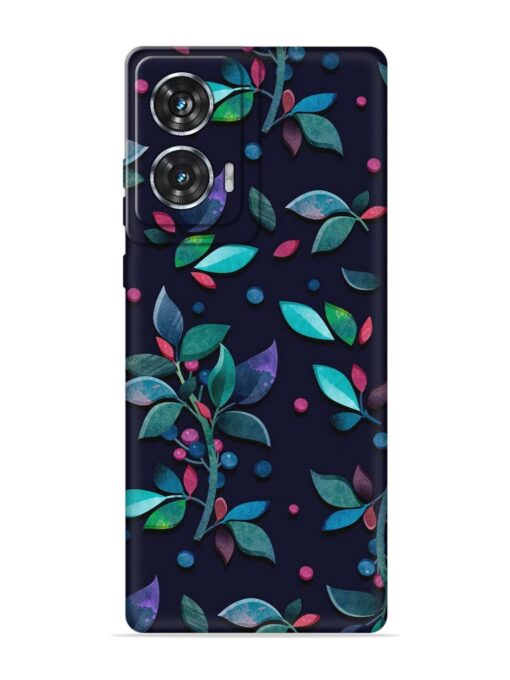 Decorative Watercolor Flower Embossed Soft Silicone Case for Motorola Moto Edge 50 Fusion (5G) Zapvi