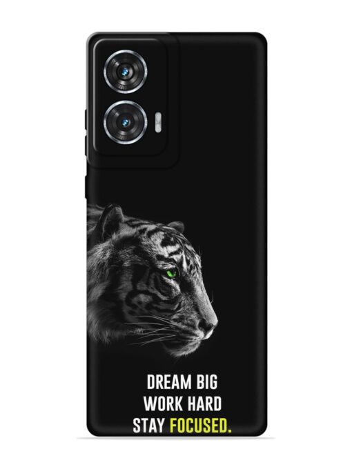 Dream Big Work Hard Embossed Soft Silicone Case for Motorola Moto Edge 50 Fusion (5G) Zapvi