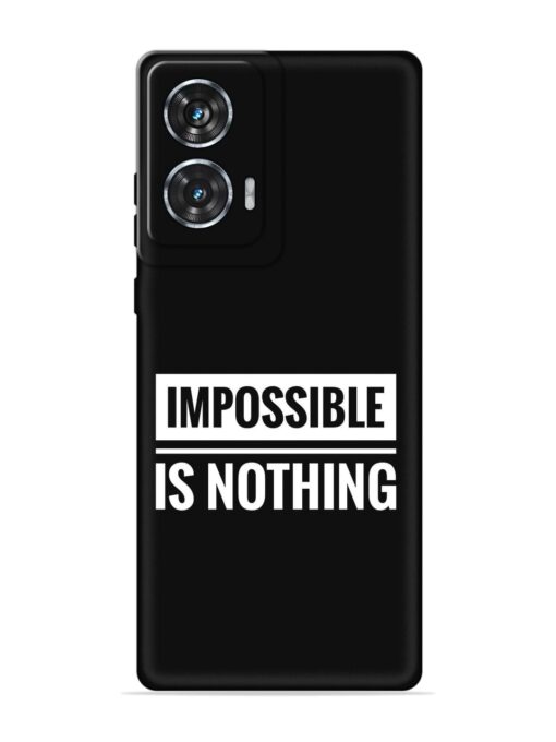 Impossible Is Nothing Embossed Soft Silicone Case for Motorola Moto Edge 50 Fusion (5G) Zapvi