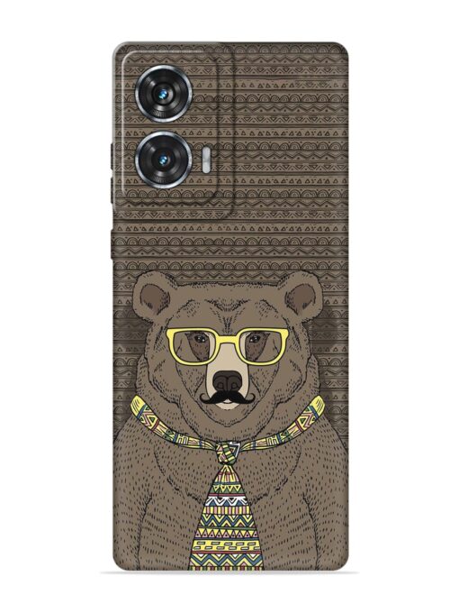 Grizzly Bear Embossed Soft Silicone Case for Motorola Moto Edge 50 Fusion (5G) Zapvi