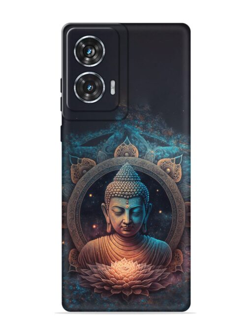 Gautam Buddha Embossed Soft Silicone Case for Motorola Moto Edge 50 Fusion (5G) Zapvi