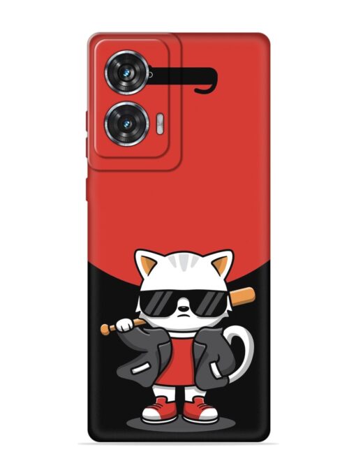 Cool Little Bear Cartoon Embossed Soft Silicone Case for Motorola Moto Edge 50 Fusion (5G) Zapvi