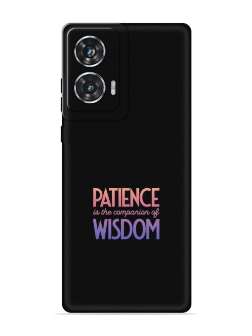 Patience Is The Embossed Soft Silicone Case for Motorola Moto Edge 50 Fusion (5G) Zapvi