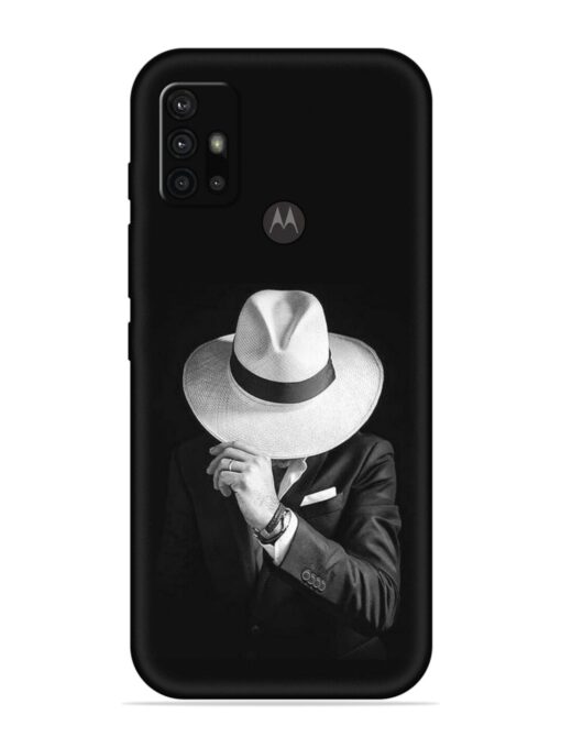 Men Under Hat Embossed Soft Silicone Case for Motorola Moto G30 Zapvi