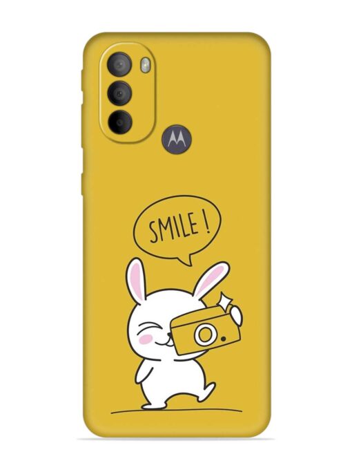 Hey Smile Please Embossed Soft Silicone Case for Motorola Moto G31 Zapvi