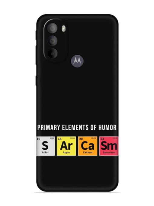 Primary Elements Humor Embossed Soft Silicone Case for Motorola Moto G31 Zapvi