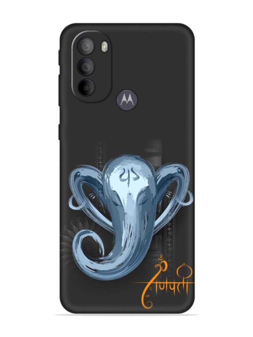 Illustration Lord Ganpati Embossed Soft Silicone Case for Motorola Moto G31 Zapvi