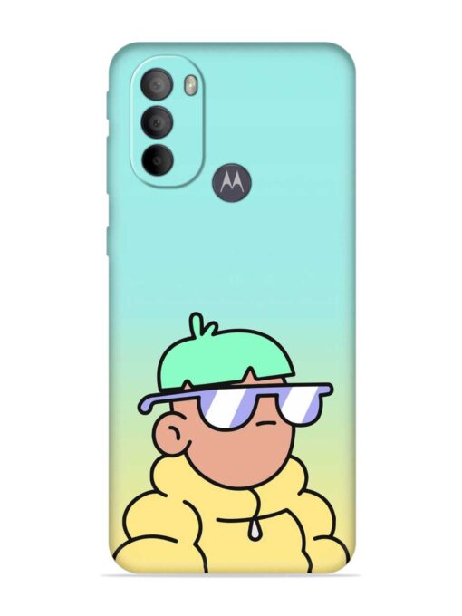 Doodles Cool Character Embossed Soft Silicone Case for Motorola Moto G31 Zapvi