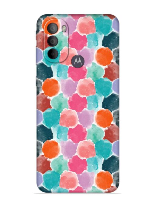 Colorful Seamless Pattern Embossed Soft Silicone Case for Motorola Moto G31 Zapvi