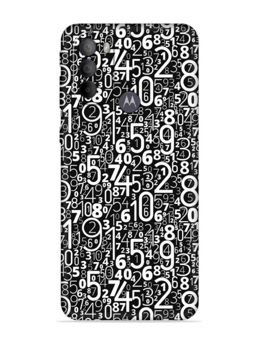 Many Numbers Different Embossed Soft Silicone Case for Motorola Moto G31 Zapvi