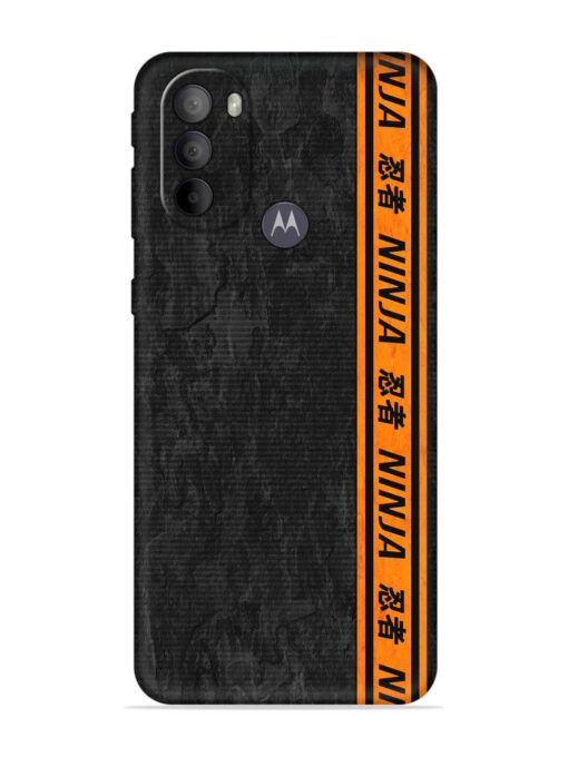 Ninja Srtips Embossed Soft Silicone Case for Motorola Moto G31 Zapvi