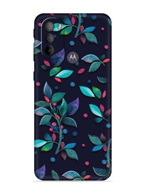 Decorative Watercolor Flower Embossed Soft Silicone Case for Motorola Moto G31 Zapvi