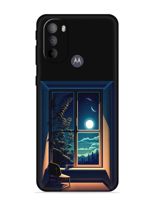 Night View At Window Embossed Soft Silicone Case for Motorola Moto G31 Zapvi