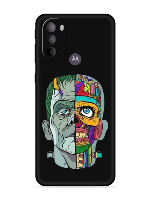 Men Vs Skull Embossed Soft Silicone Case for Motorola Moto G31 Zapvi