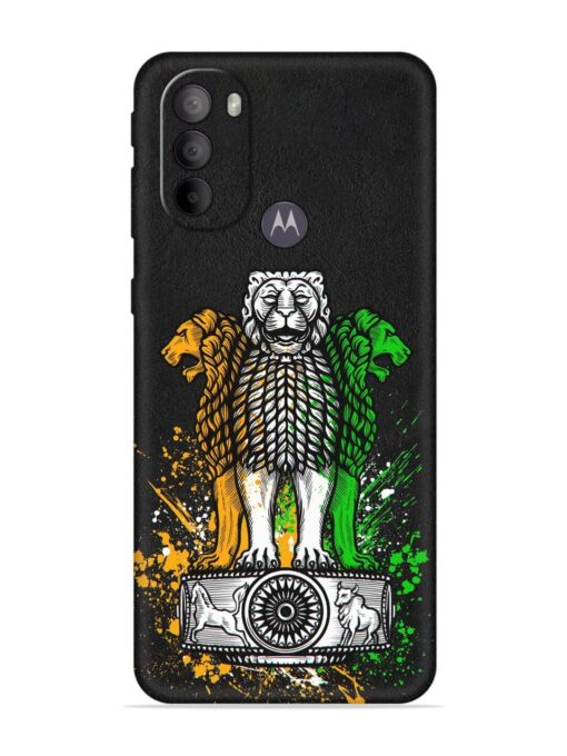 Pillars Of Ashoka Embossed Soft Silicone Case for Motorola Moto G31 Zapvi